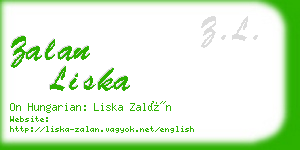 zalan liska business card